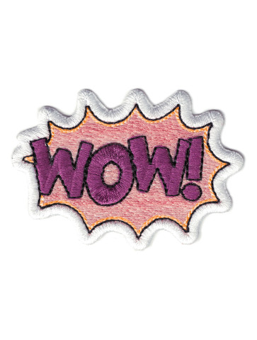 naszywka patch haft embroidery wow