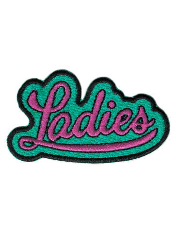 Naszywka patch haft embroidery ladies girl - turkusowa