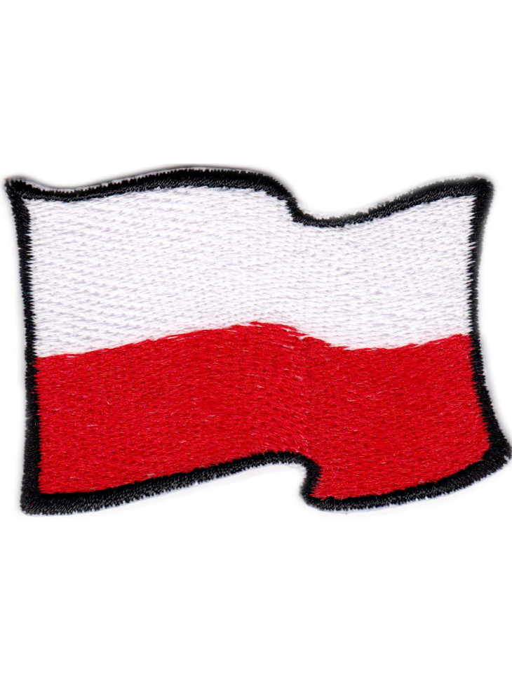Flaga Polski powiewająca