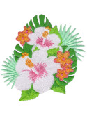 Kwiat tropikalny hibiskus