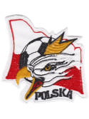 Polski Orzeł z flagą