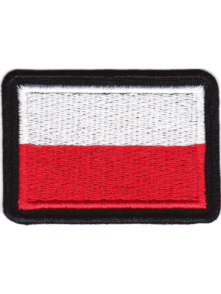 Flaga Polski biało-czerwona na mundur