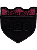 Highway 420 czarno-bordowa