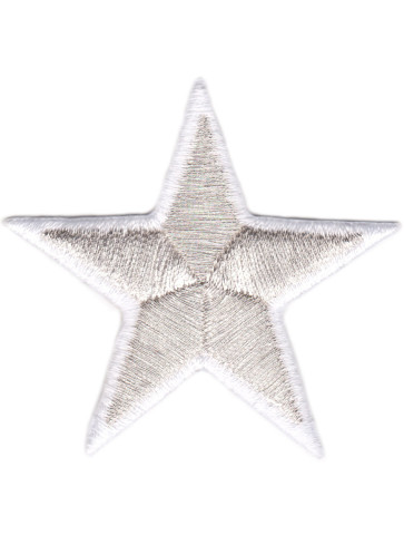 Gwiazdka srebrno-biała